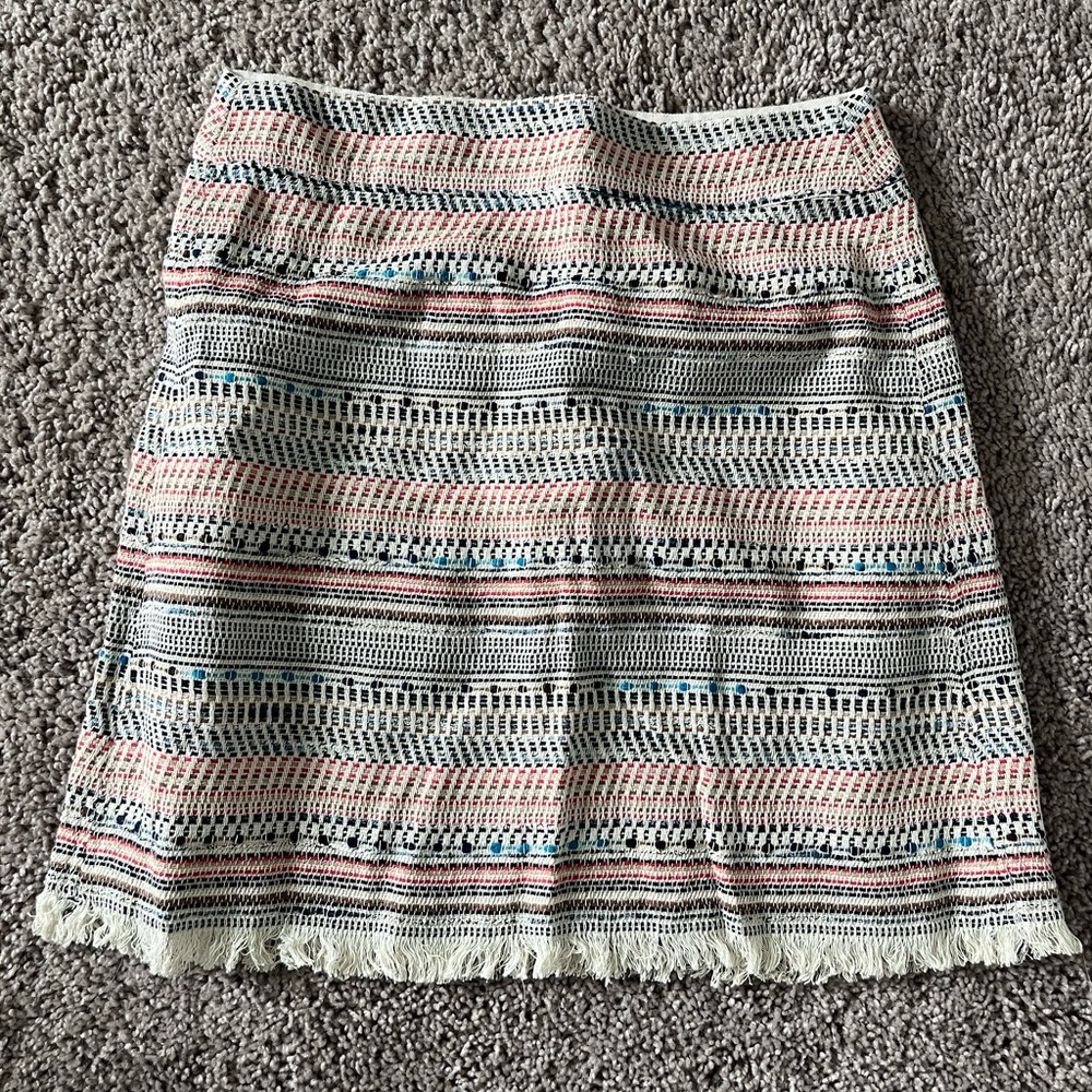 NWT Ann Taylor Loft Fringe Skirt Size 2
